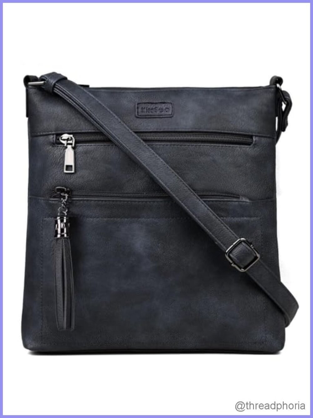 Medium Leather Crossbody Bag for Women Travel Purse